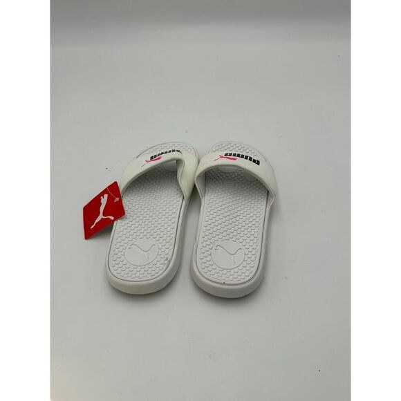 NWT‎ Puma Women's Size 8 Cool Cat Slides White - Picture 2 of 5